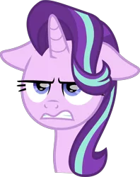 Size: 5831x7357 | Tagged: safe, artist:thatusualguy06, derpibooru import, starlight glimmer, pony, unicorn, a horse shoe-in, .svg available, absurd resolution, bust, female, floppy ears, mare, simple background, solo, starlight is not amused, svg, transparent background, unamused, vector