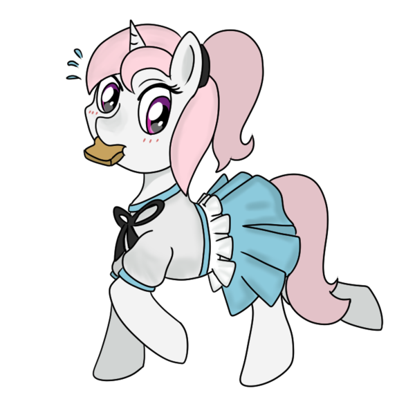 Size: 748x748 | Tagged: safe, artist:nine the divine, derpibooru import, oc, oc:candy blossom, unofficial characters only, pony, unicorn, clothes, school uniform, simple background, solo, transparent background