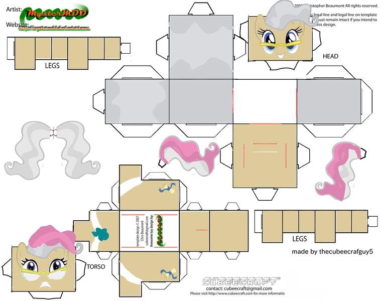 Size: 2979x2354 | Tagged: safe, derpibooru import, mayor mare, earth pony, pony, craft, cubeecraft, female, glasses, papercraft, pink mane, pony papercraft, printable, solo