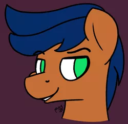 Size: 1453x1405 | Tagged: safe, artist:magmatic, derpibooru import, oc, oc:firefly, unofficial characters only, earth pony, bust, portrait, smug, solo