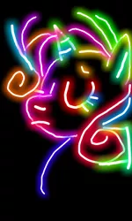 Size: 480x800 | Tagged: safe, artist:kyle23emma, derpibooru import, rarity, pony, unicorn, black background, colorful, colors, doodle, eyes closed, glow, neon, simple background, solo