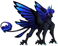 Size: 1700x1354 | Tagged: safe, artist:australian-senior, derpibooru import, twilight sparkle, oc, oc:luminia invictus, pony, kirindos, alternate universe, element of magic, simple background, solo, transparent background