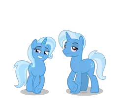 Size: 1316x1053 | Tagged: safe, artist:limedazzle, derpibooru import, edit, vector edit, trixie, pony, unicorn, equestria girls, equestria guys, female, male, mare, r63 paradox, rule 63, self paradox, show accurate, simple background, stallion, transparent background, tristan, vector