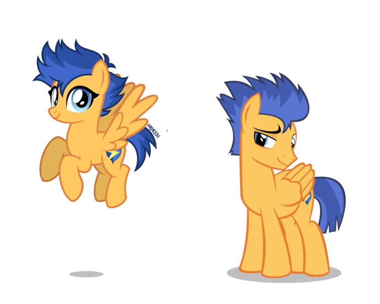 Size: 1316x1053 | Tagged: safe, artist:orin331, derpibooru import, flash sentry, pegasus, pony, equestria girls, equestria guys, female, flare warden, flying, male, mare, r63 paradox, rule 63, self paradox, simple background, stallion, tomboy, transparent background