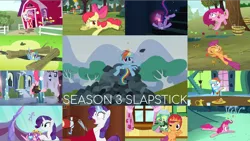 Size: 1976x1114 | Tagged: apple bloom, apple family reunion, cutie mark crusaders, derpibooru import, edit, edited screencap, editor:quoterific, games ponies play, gravy boat, just for sidekicks, keep calm and flutter on, magical mystery cure, magic duel, one bad apple, pinkie pie, pinkie spy, princess cadance, rarity, safe, scootaloo, screencap, sleepless in ponyville, spike at your service, sweetie belle, tank, the crystal empire, too many pinkie pies, twilight sparkle, wonderbolts academy