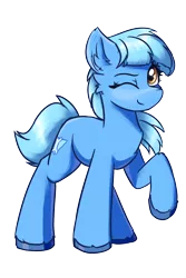 Size: 1200x1800 | Tagged: safe, artist:ravistdash, derpibooru import, oc, oc:bleu cheese, unofficial characters only, earth pony, pony, derpibooru community collaboration, 2021 community collab, looking at you, simple background, smiling, solo, transparent background