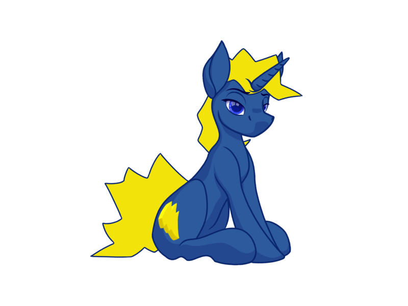 Size: 2048x1536 | Tagged: safe, artist:static surge, derpibooru import, oc, oc:static surge, unofficial characters only, pony, unicorn, derpibooru community collaboration, 2021 community collab, bedroom eyes, cutie mark, male, mane, ponysona, simple background, sitting, solo, stallion, transparent background