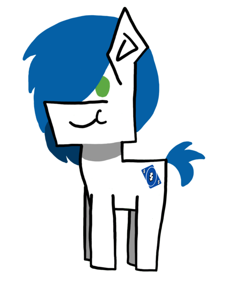 Size: 4394x5606 | Tagged: safe, alternate version, artist:switcharoo, derpibooru import, oc, oc:switcharoo, unofficial characters only, earth pony, pony, earth pony oc, hair over one eye, happy, male, reverse card, simple background, stallion, transparent background, uno