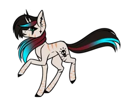 Size: 923x785 | Tagged: safe, artist:blitsazalisdash, artist:minelvi, derpibooru import, oc, oc:lilith, unofficial characters only, zebra, zebracorn, collaboration, colored hooves, ear piercing, earring, female, image, jewelry, mare, piercing, png, raised hoof, simple background, solo, transparent background