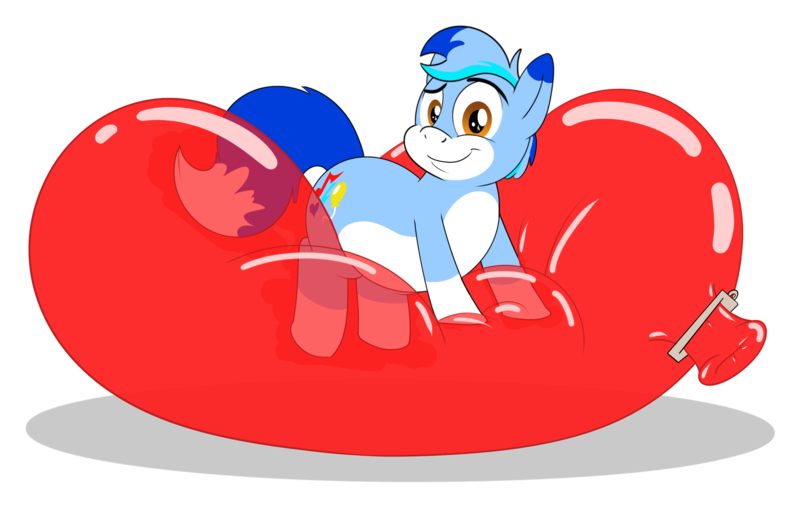 Size: 2785x1812 | Tagged: safe, artist:rupertbluefox, derpibooru import, oc, oc:rupert the blue fox, ponified, fox, fox pony, hybrid, pony, derpibooru community collaboration, 2021 community collab, balloon, balloon clip, balloon fetish, balloon sitting, chubby, cutie mark, fetish, image, lying down, male, on top, pale belly, png, ponified oc, pose, prone, red balloon, rupertbetes, simple background, smiling, socks (coat marking), solo, squishy, stallion, that pony sure does love balloons, three toned mane, transparent background, two toned tail