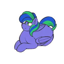 Size: 3000x3000 | Tagged: 2021 community collab, artist:epicenehs, chubby, cute, derpibooru community collaboration, derpibooru import, female, lying down, oc, oc:felicity stars, pegasus, safe, simple background, solo, transparent background, unofficial characters only