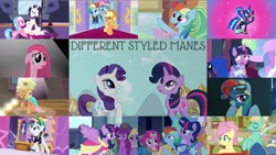 Size: 1958x1102 | Tagged: 80s princess luna, alicorn, aloe, alternate hairstyle, applejack, applejewel, berry punch, berryshine, between dark and dawn, clothes, coronation dress, derpibooru import, dress, edit, edited screencap, editor:quoterific, fine line, flutter brutter, fluttershy, it isn't the mane thing about you, lyra heartstrings, lyrica lilac, magical mystery cure, make new friends but keep discord, manebow sparkle, mane six, maxie, newbie dash, party of one, perfect pace, pinkamena diane pie, pinkie pie, princess celestia, princess luna, punk, punklestia, rainbow dash, raripunk, rarity, safe, screencap, second coronation dress, serena, simple ways, the cutie pox, the last problem, the lost treasure of griffonstone, twilight sparkle, twilight sparkle (alicorn), zephyr breeze