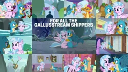 Size: 1970x1109 | Tagged: safe, derpibooru import, edit, edited screencap, editor:quoterific, screencap, applejack, auburn vision, berry blend, berry bliss, cozy glow, gallus, ocellus, rainbow dash, sandbar, silverstream, smolder, twilight sparkle, twilight sparkle (alicorn), alicorn, a matter of principals, a rockhoof and a hard place, my little pony: the movie, non-compete clause, school daze, she's all yak, the hearth's warming club, uprooted, what lies beneath, female, friendship student, gallstream, hug, male, school of friendship, shipping, straight