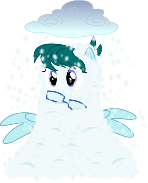 Size: 1408x1732 | Tagged: safe, artist:yoshimon1, derpibooru import, part of a set, oc, oc:cloudy bits, unofficial characters only, pegasus, pony, buried, buried in snow, cloud, covered in snow, female, glasses, mare, open mouth, simple background, snow, snow pile, snowfall, solo, spread wings, transparent background, wings