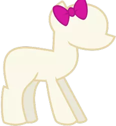 Size: 570x617 | Tagged: safe, artist:amgiwolf, derpibooru import, oc, oc:nopony, unofficial characters only, earth pony, pony, bald, base, bow, earth pony oc, hair bow, simple background, solo, transparent background