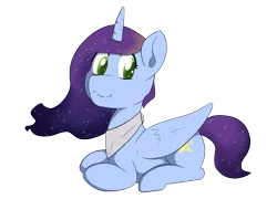 Size: 1688x1217 | Tagged: safe, artist:soccy, derpibooru import, oc, oc:emerging dawn, unofficial characters only, alicorn, pony, derpibooru community collaboration, 2021 community collab, alicorn oc, ethereal mane, female, filly, galaxy mane, horn, magical lesbian spawn, offspring, parent:princess celestia, parent:princess luna, parents:princest, ponyloaf, product of incest, simple background, smiling, solo, transparent background, wings