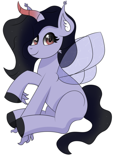 Size: 3526x4841 | Tagged: safe, artist:syncedsart, derpibooru import, oc, oc:corona shades, pony, derpibooru community collaboration, 2021 community collab, constellation pony, cute, female, fluffy, fullbody, simple background, sitting, solo, stars, transparent background, transparent wings, wings