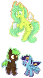 Size: 1135x2059 | Tagged: safe, artist:kyaokay, derpibooru import, oc, oc:lemon party, oc:little giant, oc:midnight premier, flying, simple background, transparent background