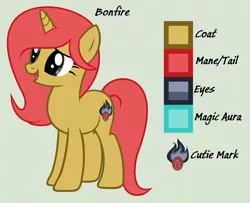 Size: 1024x832 | Tagged: safe, artist:lominicinfinity, derpibooru import, oc, oc:bonfire, pony, unicorn, female, mare, reference sheet, simple background, solo