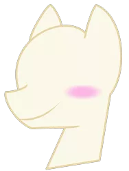 Size: 1200x1600 | Tagged: safe, artist:amgiwolf, derpibooru import, oc, oc:nopony, unofficial characters only, earth pony, pony, bald, blushing, bust, earth pony oc, simple background, smiling, solo, transparent background