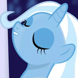 Size: 2000x2000 | Tagged: safe, artist:grapefruitface1, artist:silentmatten, derpibooru import, trixie, ponified, pony, unicorn, album cover, eyes closed, madonna, solo, vector used