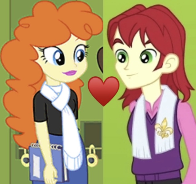 Size: 656x618 | Tagged: safe, deleted from derpibooru, derpibooru import, screencap, golden hazel, nolan north, equestria girls, background human, dramas, female, heart, male, nolanhazel, shipping, shipping domino, straight