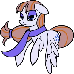 Size: 566x571 | Tagged: safe, artist:108fiona8fay, derpibooru import, oc, unofficial characters only, pegasus, pony, clothes, scarf, simple background, solo, transparent background
