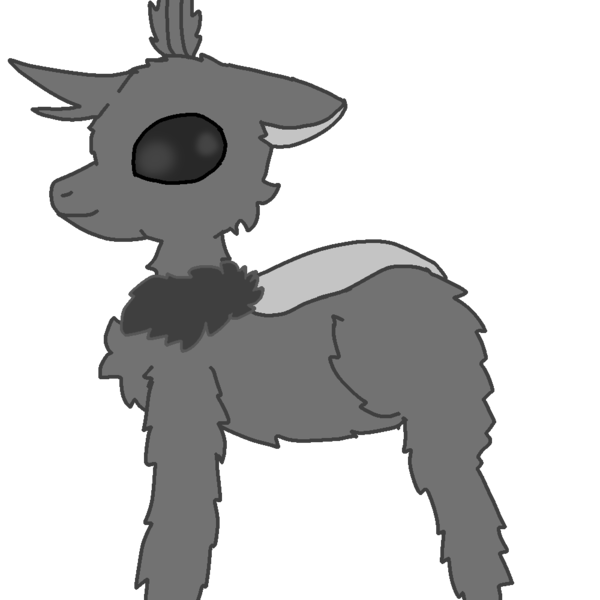 Size: 1000x1000 | Tagged: safe, artist:furhoof34, derpibooru import, changeling, original species, fluffy, simple background, solo, transparent background