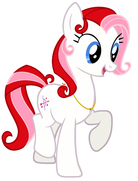 Size: 1370x1800 | Tagged: safe, artist:cherrycandi, derpibooru import, always and forever, earth pony, pony, base used, female, g3, g3 to g4, generation leap, jewelry, necklace, open mouth, raised hoof, simple background, solo, transparent background, two toned mane