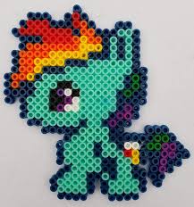 Size: 217x232 | Tagged: safe, artist:@cameron, derpibooru import, rainbow dash, craft, cute, dashabetes, perler beads, picture for breezies