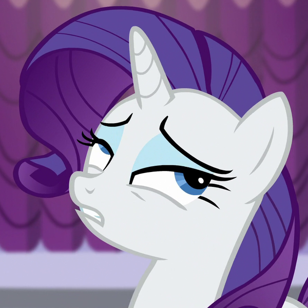 Size: 890x890 | Tagged: safe, derpibooru import, screencap, rarity, pony, unicorn, canterlot boutique, cropped, female, mare, solo