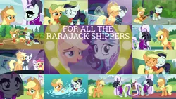 Size: 1972x1110 | Tagged: safe, derpibooru import, edit, edited screencap, editor:quoterific, screencap, apple bloom, applejack, coloratura, scootaloo, sweetie belle, pony, the mane attraction, countess coloratura, cutie mark crusaders, female, filly, filly applejack, filly coloratura, lesbian, rara, rarajack, shipping, younger