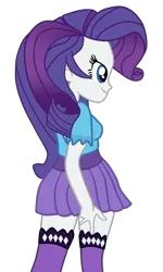 Size: 1008x1682 | Tagged: safe, artist:gmaplay, derpibooru import, rarity, equestria girls, alternate design, alternate outfits, butt, rearity, simple background, solo, transparent background