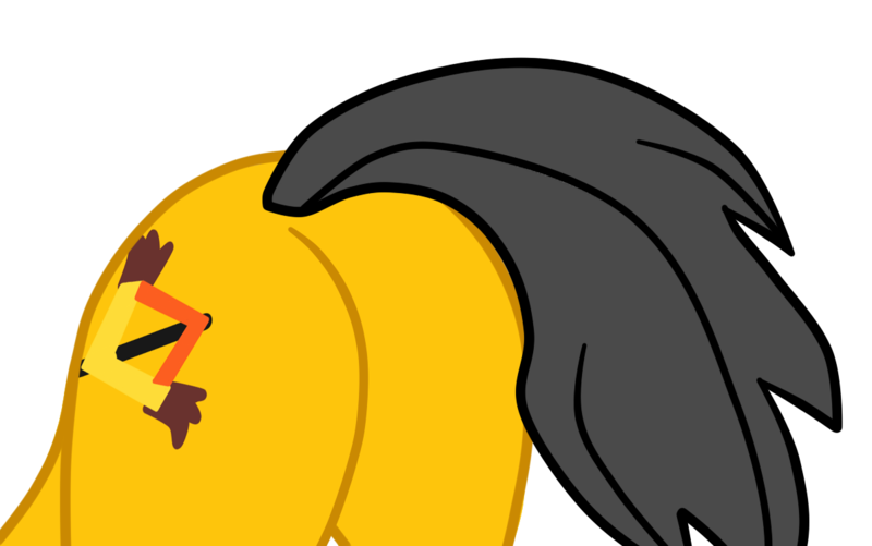Size: 1194x747 | Tagged: safe, artist:gmaplay, derpibooru import, oc, oc:saint rider, pegasus, pony, butt, butt only, simple background, solo, transparent background, vector