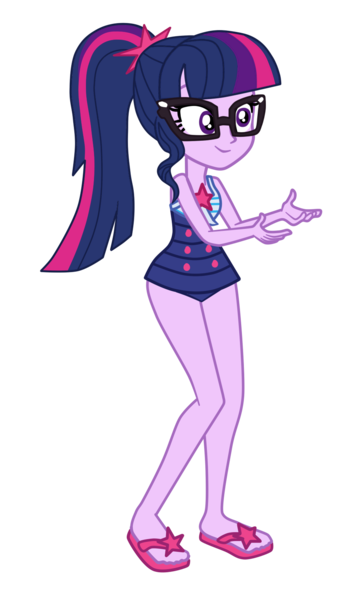 Size: 880x1557 | Tagged: safe, artist:gmaplay, derpibooru import, sci-twi, twilight sparkle, equestria girls, equestria girls series, forgotten friendship, clothes, one-piece swimsuit, sci-twi swimsuit, simple background, sleeveless, solo, swimsuit, transparent background, vector