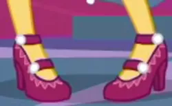 Size: 600x369 | Tagged: safe, derpibooru import, screencap, sunset shimmer, equestria girls, equestria girls series, twilight under the stars, spoiler:eqg series (season 2), clothes, cropped, legs, pictures of legs, shoes