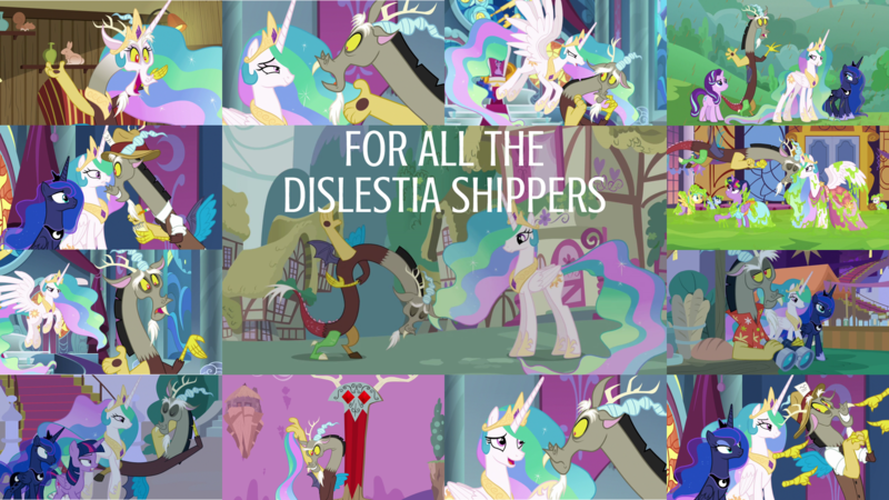 Size: 1972x1110 | Tagged: safe, derpibooru import, edit, edited screencap, editor:quoterific, screencap, discord, princess celestia, princess luna, smooze, starlight glimmer, sunshower raindrops, twilight sparkle, twilight sparkle (alicorn), twinkleshine, alicorn, dungeons and discords, keep calm and flutter on, make new friends but keep discord, princess twilight sparkle (episode), the beginning of the end, the ending of the end, the summer sun setback, binoculars, collage, discord's celestia face, dislestia, female, floating island, male, shipping, straight