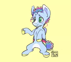 Size: 4400x3850 | Tagged: artist:roachtoon, blank flank, curly hair, cute, derpibooru import, hind legs, hooves, nonbinary, oc, oc:nameless, pegasus, safe, wings