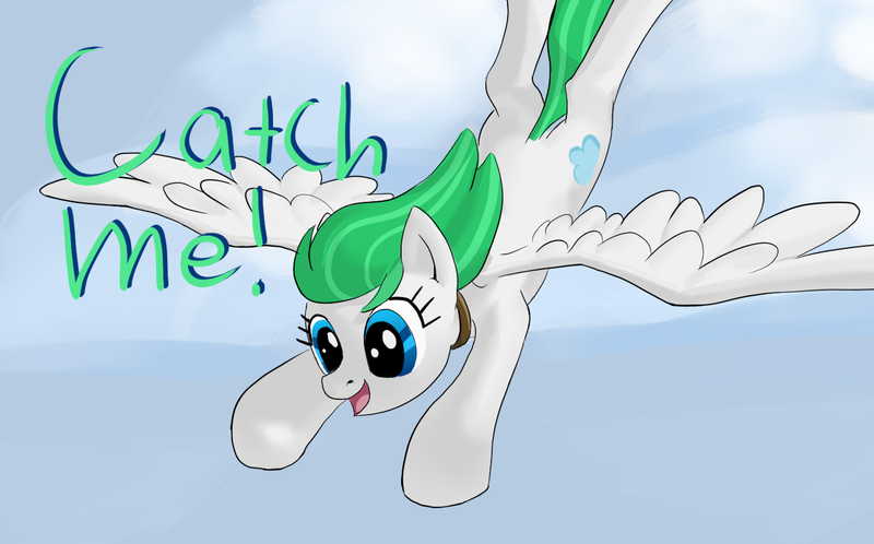 Size: 1338x833 | Tagged: safe, anonymous artist, derpibooru import, oc, oc:zephyr, unofficial characters only, pegasus, pony, fanfic, fanfic:zephyr, cute, dialogue, excited, fanfic art, female, flying, image, mare, png, solo, text