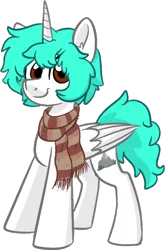 Size: 792x1200 | Tagged: safe, artist:binkyt11, derpibooru import, oc, oc:cycle nature, unofficial characters only, pony, derpibooru community collaboration, 2021 community collab, clothes, male, scarf, simple background, solo, stallion, transparent background