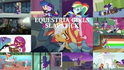 Size: 1978x1114 | Tagged: safe, derpibooru import, edit, edited screencap, editor:quoterific, screencap, apple bloom, applejack, aqua blossom, bulk biceps, captain planet, cheerilee, derpy hooves, flash sentry, fluttershy, golden hazel, maud pie, pinkie pie, pixel pizazz, princess cadance, rainbow dash, rose heart, sandalwood, sci-twi, scootaloo, spike, spike the regular dog, sunset shimmer, sweetie belle, tennis match, timber spruce, trixie, twilight sparkle, dog, equestria girls, equestria girls (movie), equestria girls series, friendship games, holidays unwrapped, legend of everfree, photo finished, rainbow rocks, super squad goals, spoiler:eqg series (season 2), boat, book, circling stars, dean cadance, dizzy, pier, saving pinkie's pie, slapstick, water