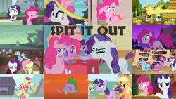 Size: 1964x1105 | Tagged: a hearth's warming tail, alicorn, apple bloom, apple family member, applejack, berry punch, berryshine, daring don't, derpibooru import, dragon quest, edit, edited screencap, editor:quoterific, flam, flim, flim flam brothers, flutterholly, fluttershy, friendship is magic, gauntlet of fire, golden oaks library, granny smith, hat, lava, leap of faith, library, magical mystery cure, mane seven, mane six, merry, party hat, party of one, pinkie pie, rainbow dash, rarity, red gala, safe, screencap, snowdash, spice up your life, spike, spit take, sweet and elite, the cutie map, the gift of the maud pie, the super speedy cider squeezy 6000, the tasty treat, twilight sparkle, twilight sparkle (alicorn)