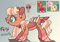 Size: 1920x1342 | Tagged: safe, artist:caramelbolt24, derpibooru import, big macintosh, fluttershy, oc, oc:faun grove, earth pony, pegasus, pony, choker, female, fluttermac, male, mare, offspring, parent:big macintosh, parent:fluttershy, parents:fluttermac, screencap reference, shipping, stallion, straight, unshorn fetlocks