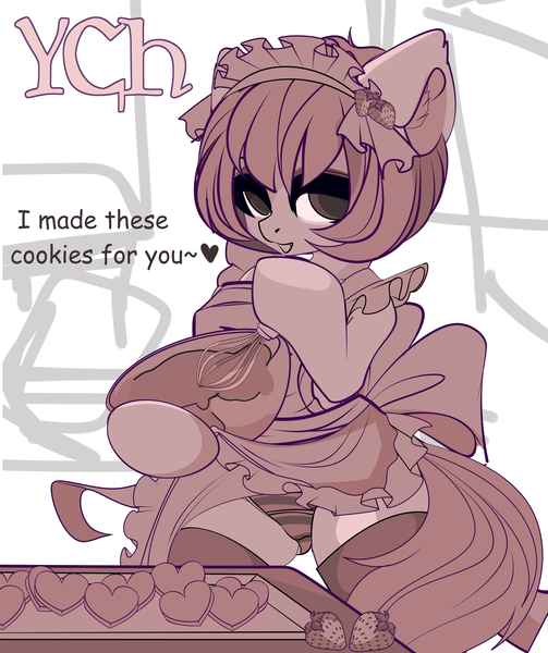 Size: 4000x4774 | Tagged: questionable, artist:xsatanielx, derpibooru import, pony, advertisement, clothes, commission, female, mare, rcf community, sketch, socks, solo, solo female, ych example, your character here
