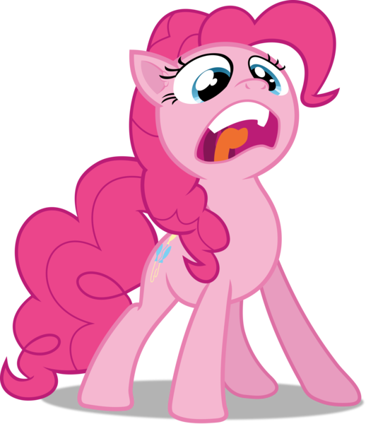 Size: 6000x6946 | Tagged: safe, artist:frownfactory, derpibooru import, pinkie pie, earth pony, pony, filli vanilli, faic, female, mare, open mouth, simple background, solo, transparent background, vector