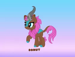 Size: 2048x1536 | Tagged: safe, artist:featherfur, derpibooru import, oc, oc:donut, ponified, kirin, pony, brown fur, fursona, kirin oc, kirinified, pink mane, species swap