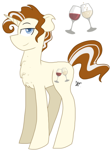 Size: 1191x1609 | Tagged: safe, artist:gallantserver, derpibooru import, oc, oc:champagne shard, pony, unicorn, male, offspring, parent:donut joe, parent:rarity, parents:rarijoe, simple background, solo, stallion, transparent background