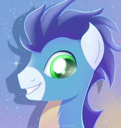 Size: 1024x1081 | Tagged: artist:nnaly, bust, clothes, derpibooru import, safe, smiling, soarin', stupid sexy soarin', uniform, wonderbolts uniform