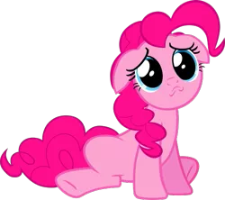 Size: 517x460 | Tagged: safe, artist:404compliant, derpibooru import, pinkie pie, pony, a friend in deed, .svg available, animated, cute, female, floppy ears, puppy dog eyes, sad, sadorable, simple background, solo, svg, transparent background, vector