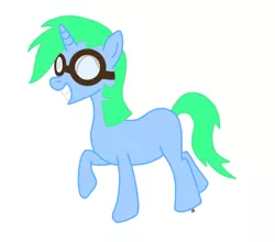 Size: 900x791 | Tagged: safe, artist:jelly_fash, derpibooru import, oc, oc:jelly fash, unofficial characters only, pony, unicorn, goggles, simple background, solo